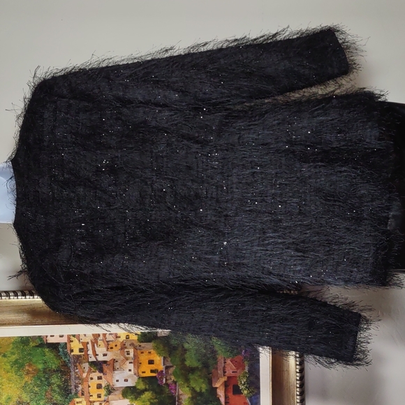 Russell Kemp Black Eyelash Fringe Jacket - Picture 4 of 7